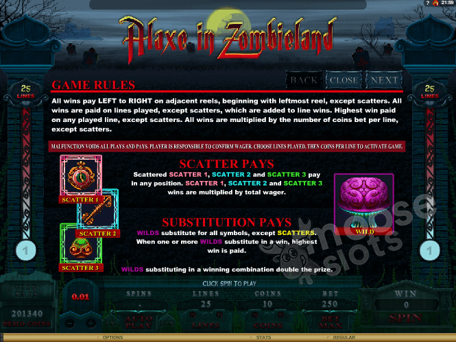 Play Alaxe in Zombieland slot