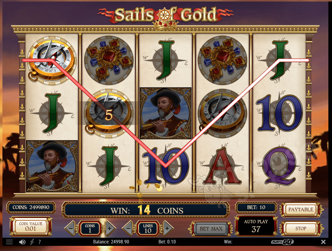 Play Sails of Gold slot