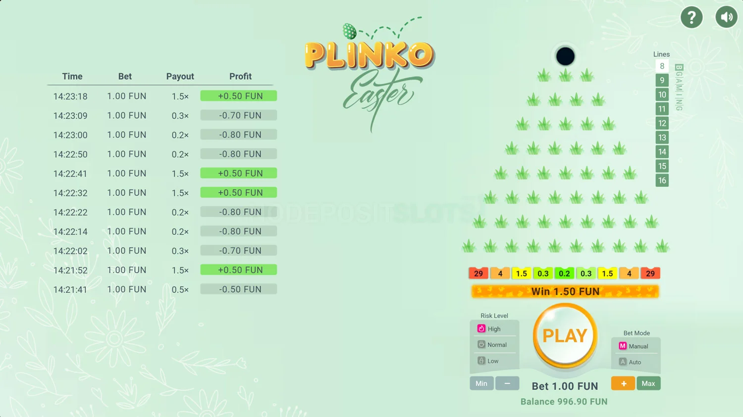 Plinko Easter Game Preview