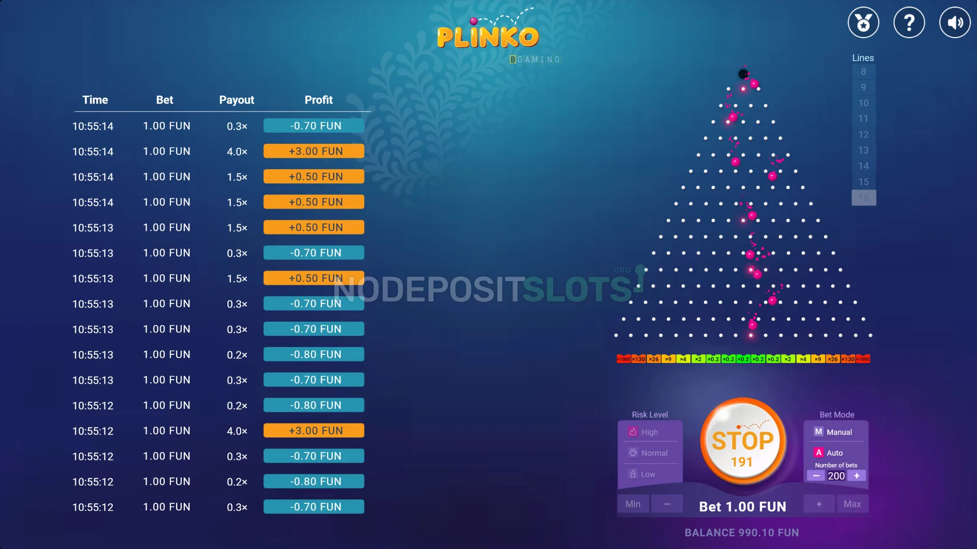 plinko lines