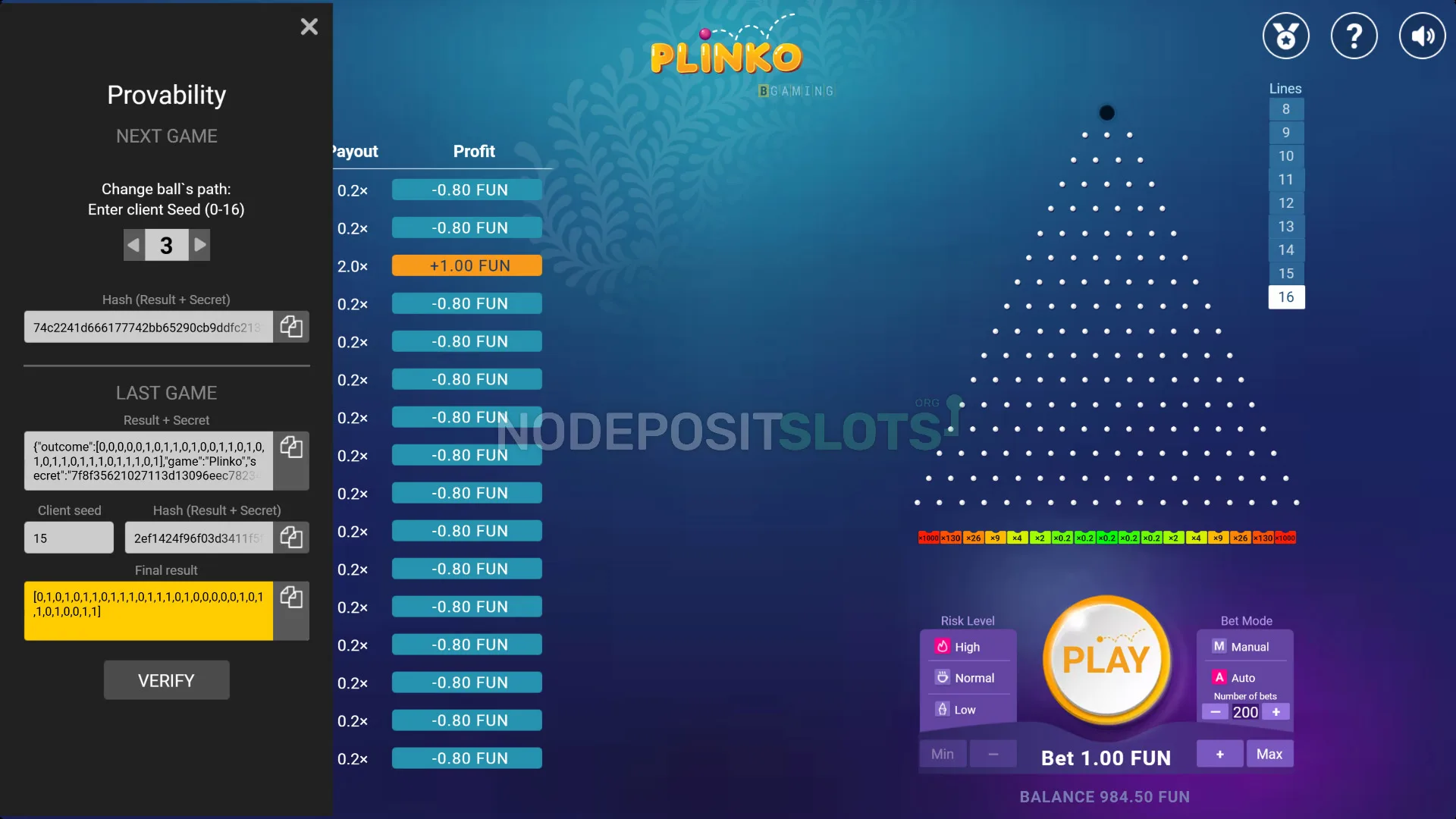 plinko provability