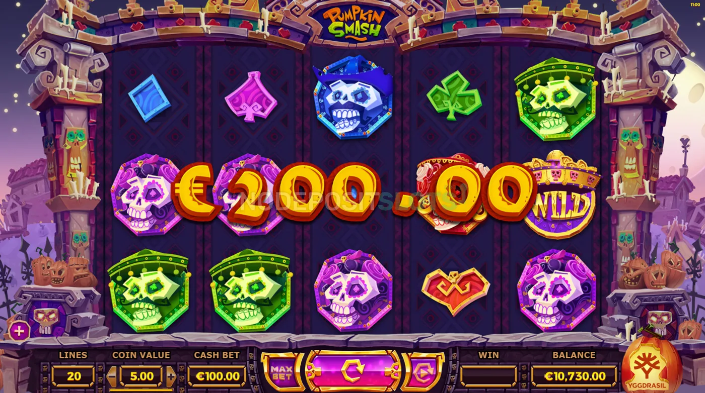 Pumpkin Smash Slot - Win