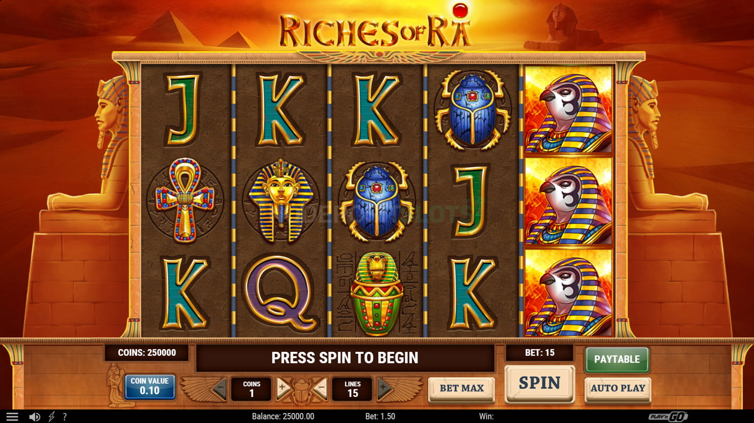 Riches of Ra Slot - Symbols
