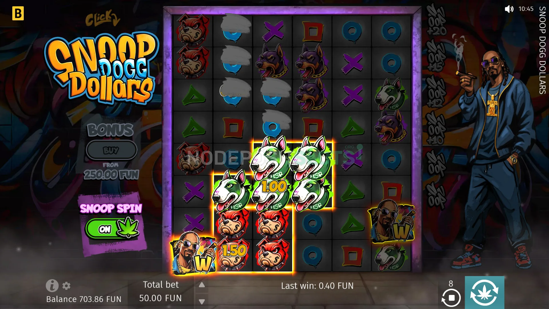 Snoop dogg dollars slot - Clusters