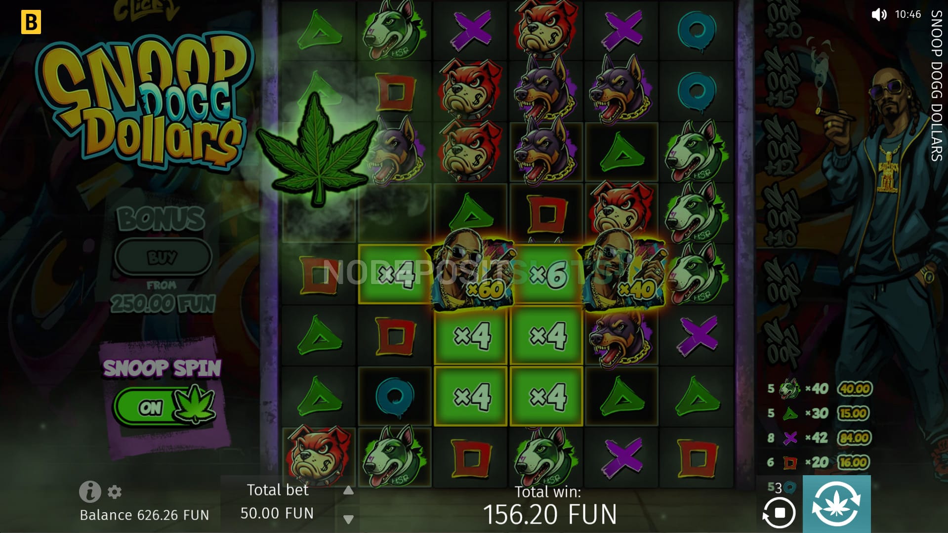 Snoop dogg dollars slot - Marihuanna Symbol