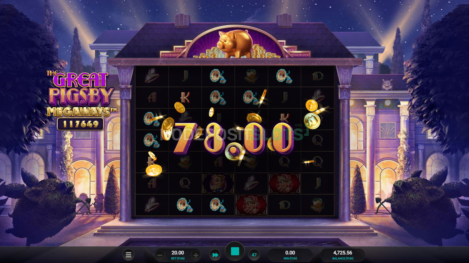 The Great Pigsby Megaways - Win