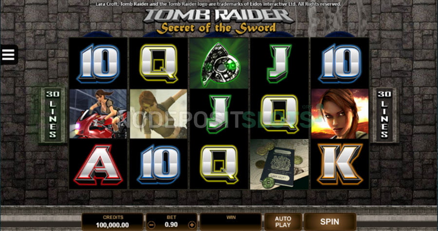 Tomb Rider Slot Gameplay