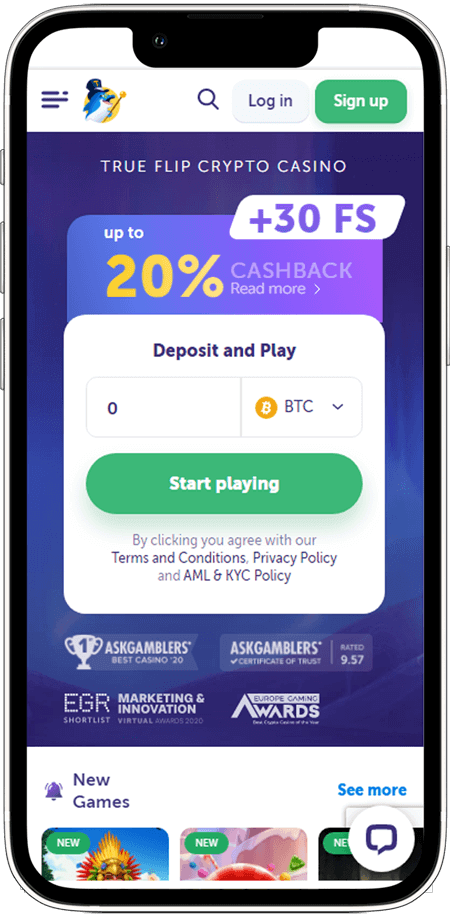 Trueflip Casino Mobile App