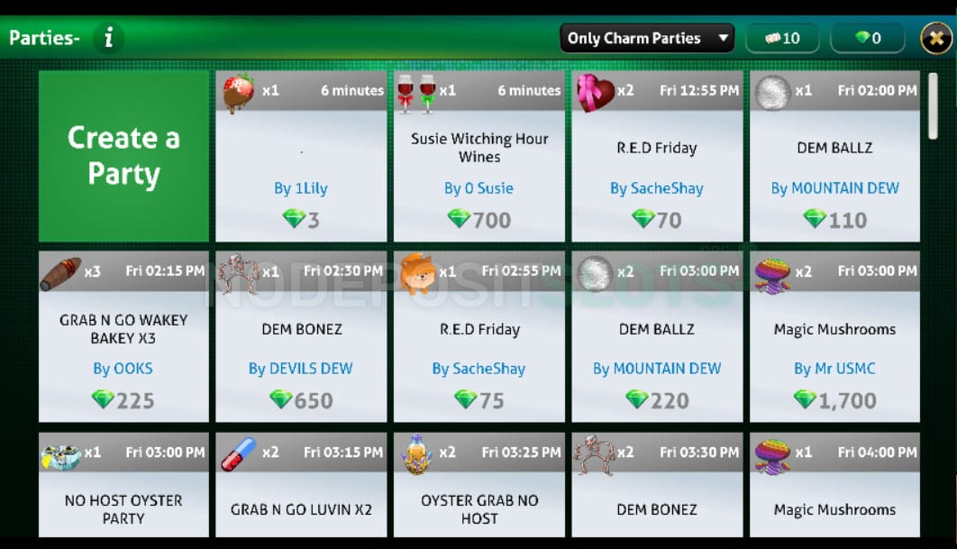 Vegas World - Parties