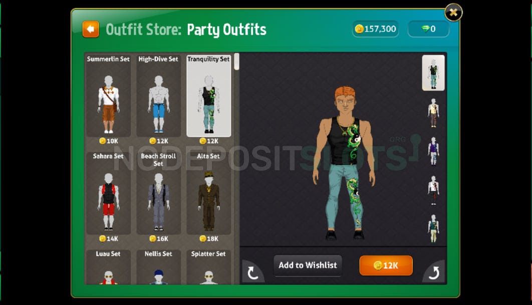 Vegas World - Outfits