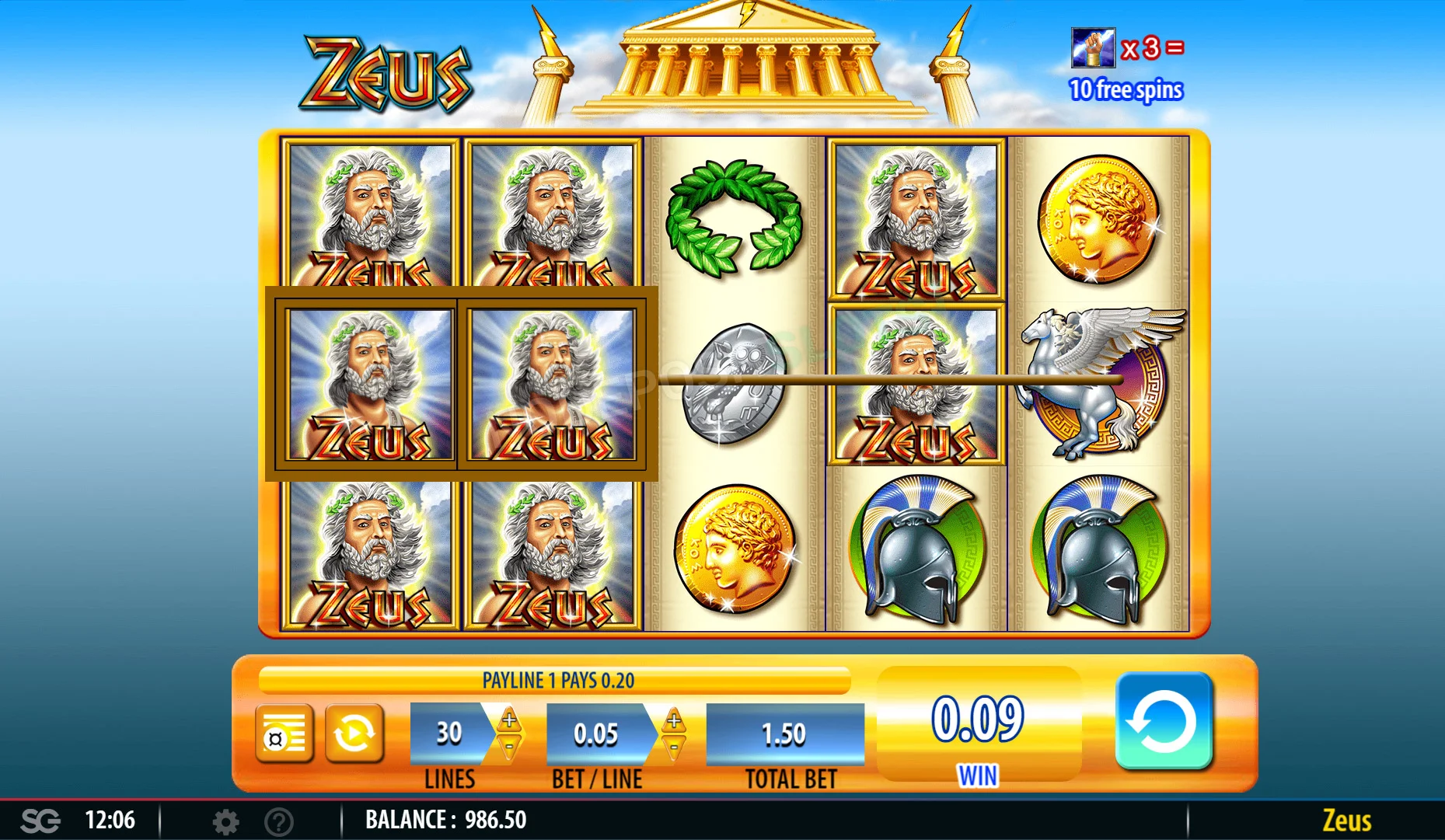 Zeus Slot Preview
